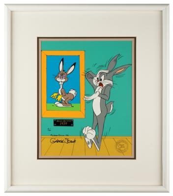 Lot #764 Chuck Jones Signed Limited Edition Cel: 'Bugs and Original Bugs'