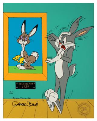 Lot #764 Chuck Jones Signed Limited Edition Cel: 'Bugs and Original Bugs' - Image 2