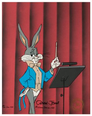 Lot #765 Chuck Jones Signed Limited Edition Cel: 'Bugs Conductor' - Image 2