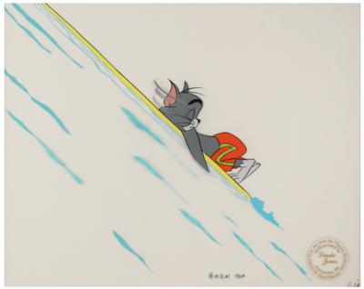 Lot #775 Tom production cel from Surf-Bored Cat signed by Chuck Jones - Image 2