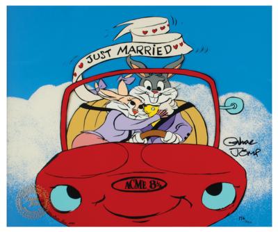 Lot #767 Chuck Jones Signed Limited Edition Cel: 'Just Married: Bugs and Bride' - Image 2