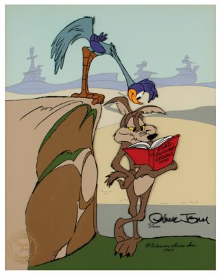 Lot #768 Chuck Jones Signed Limited Edition Cel: 'Road Runner and Coyote Recipes' - Image 2