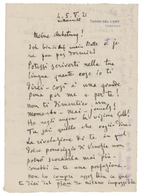 Lot #868 Giacomo Puccini Autograph Letter Signed