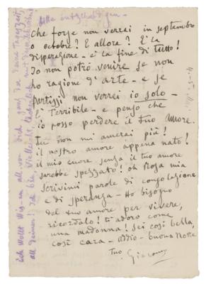 Lot #868 Giacomo Puccini Autograph Letter Signed - Image 2