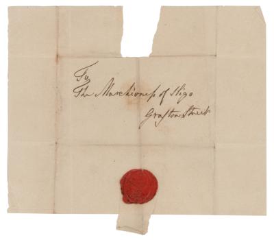 Lot #317 King George III Autograph Letter Signed