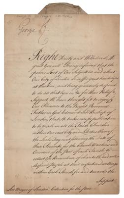Lot #426 King George II Document Signed