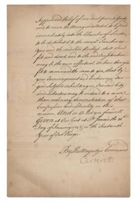 Lot #426 King George II Document Signed - Image 2