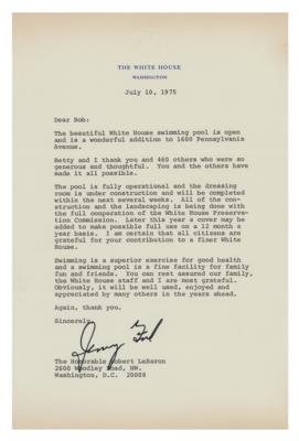 Lot #130 Gerald Ford Typed Letter Signed as President - Image 1