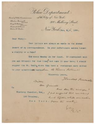 Lot #212 Theodore Roosevelt Typed Letter Signed