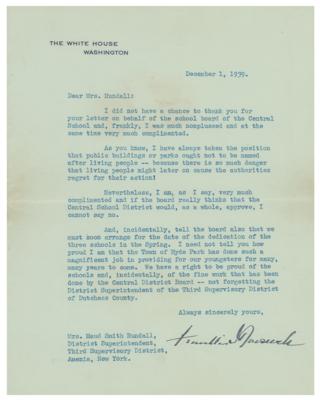 Lot #204 Franklin D. Roosevelt Typed Letter Signed