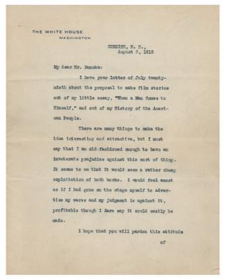 Lot #231 Woodrow Wilson Typed Letter Signed as
