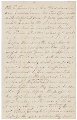 Lot #37 Andrew Johnson Autograph Letter Signed to Gen. Sherman - Image 2