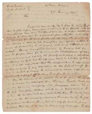 Lot #18 Andrew Jackson Letter Signed on Battle of New Orleans - Image 1