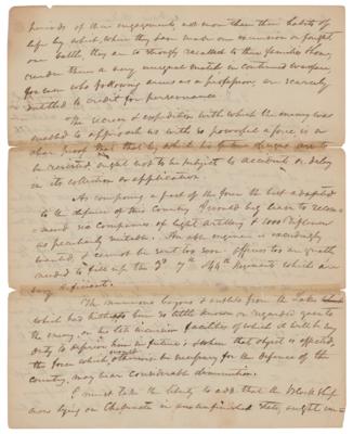 Lot #18 Andrew Jackson Letter Signed on Battle of New Orleans - Image 2