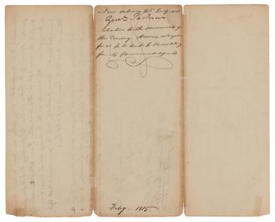 Lot #18 Andrew Jackson Letter Signed on Battle of New Orleans - Image 4
