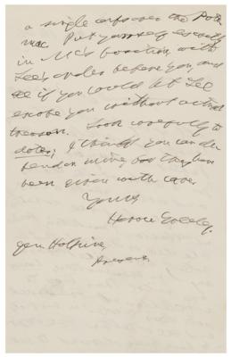 Lot #390 Horace Greeley Autograph Letter Signed - Image 2