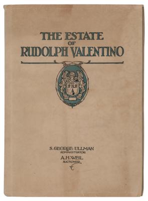 Lot #1034 Rudolph Valentino Estate Auction Catalog - Image 1
