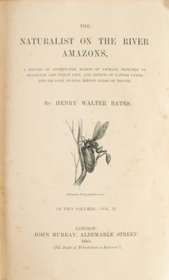 Lot #783 Henry Walter Bates: 1st Edition The Naturalist on the River Amazons - Image 4
