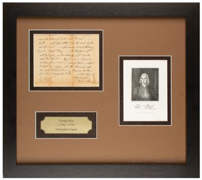 Lot #471 George Ross Document Signed