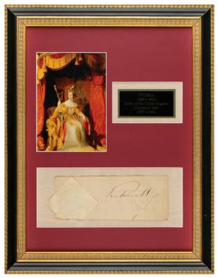 Lot #465 Queen Victoria Signature