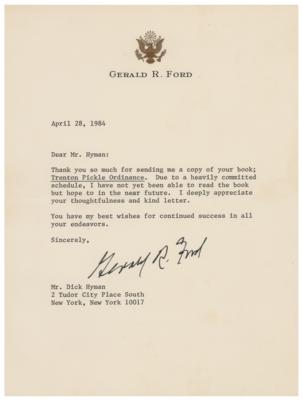 Lot #132 Gerald Ford (3) Typed Letters Signed - Image 2