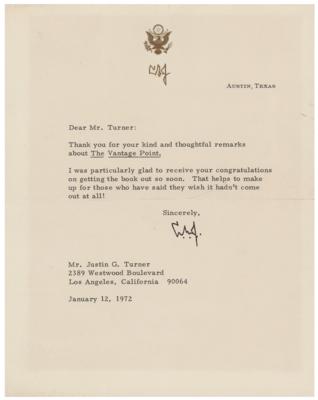 Lot #163 Lyndon B. Johnson Typed Letter Signed
