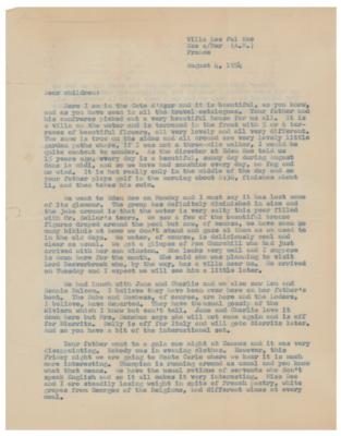 Lot #413 Rose Kennedy Typed Letter Signed