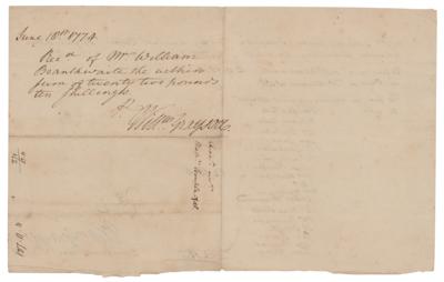 Lot #550 William Grayson Autograph Document Signed Twice - Image 2