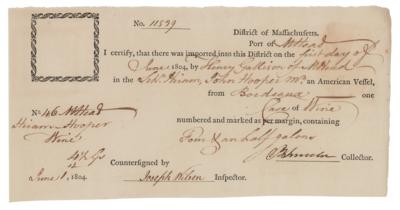 Lot #560 Benjamin Lincoln Document Signed - Image 1