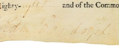 Lot #467 Edmund Randolph Document Signed - Image 2