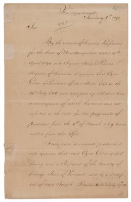 Lot #558 Henry Knox Document Signed - Image 1