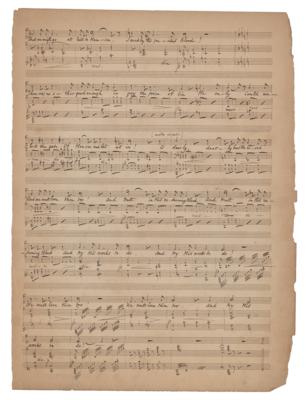 Lot #835 Charles Gounod Autograph Musical Manuscript Signed - Image 3