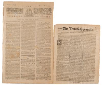 Lot #593 The Pennsylvania Packet or the General Advertiser (March 27, 1779)