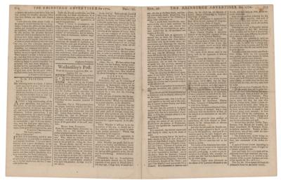 Lot #540 The Edinburgh Advertiser (November 13-16, 1770) - Image 2