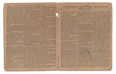 Lot #522 The Boston Chronicle (December 21, 1767) - Image 2