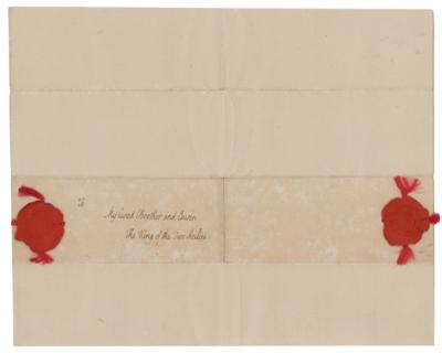 Lot #429 King George IV Letter Signed to King of the Two Sicilies - Image 2