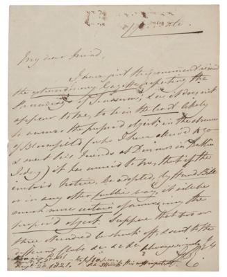 Lot #427 King George IV Autograph Letter Signed