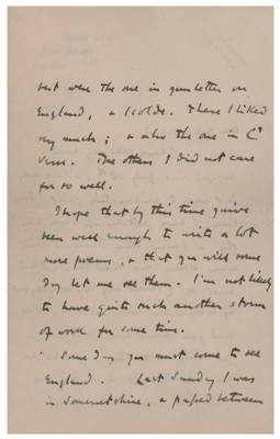 Lot #821 John Masefield Autograph Letter Signed - Image 2