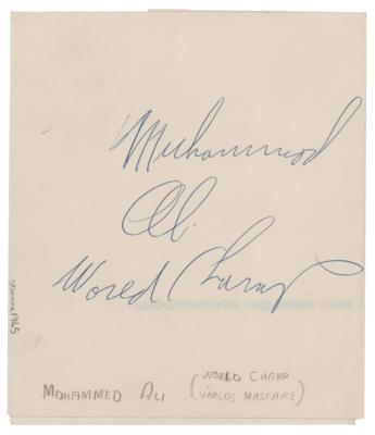 Lot #1043 Muhammad Ali Signature