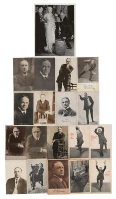 Lot #481 Billy Sunday Signature, Helen Thompson Sunday Signed Photograph, and Postcard (18) Collection - Image 2