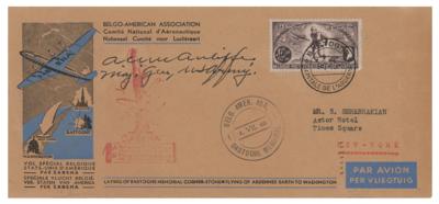 Lot #569 Anthony McAuliffe Signed Airmail Cover