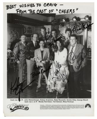 Lot #969 Cheers Signed Photograph