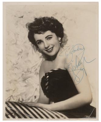 Lot #954 Elizabeth Taylor Signed Photograph