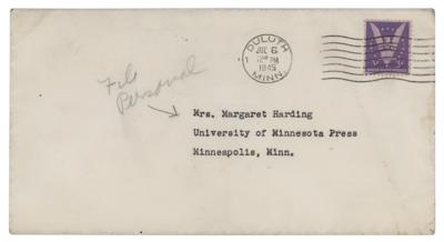 Lot #818 Sinclair Lewis Typed Letter Signed - Image 2
