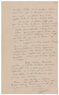 Lot #713 Paul Gauguin Autograph Letter Signed - Image 3