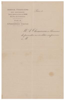 Lot #713 Paul Gauguin Autograph Letter Signed - Image 4