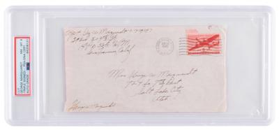 Lot #565 George Marquardt Hand-Addressed and Signed Mailing Envelope - Image 1
