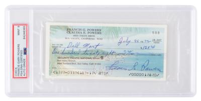 Lot #459 Francis Gary Powers Signed Check