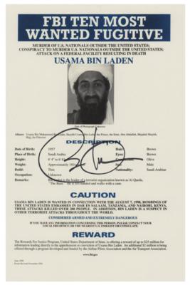 Lot #187 Barack Obama Signed Mock Wanted Poster - Image 1