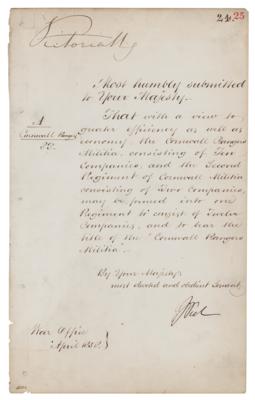Lot #464 Queen Victoria Document Signed